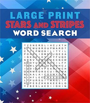 portada Large Print Stars and Stripes Word Search (Large Print Puzzle Books) (en Inglés)