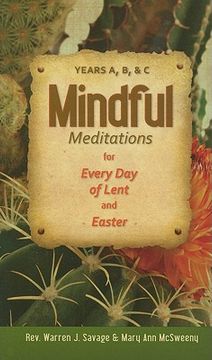 portada mindful meditations for every day of lent and easter: years a, b, and c