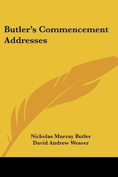 portada butler's commencement addresses (in English)
