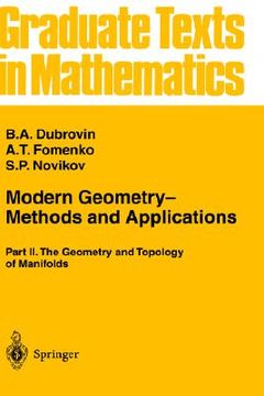 portada modern geometry methods and applications: part ii: the geometry and topology of manifolds (en Inglés)