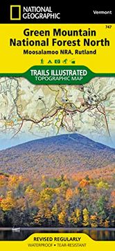 portada Green Mountain National Forest North map [Moosalamoo National Recreation Area, Rutland] (National Geographic Trails Illustrated Map, 747) (en Inglés)