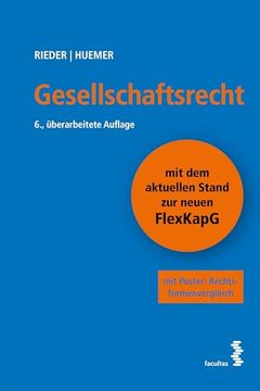 portada Gesellschaftsrecht de Daniela; Rieder Huemer(Facultas Universitaetsvlg) (en Alemán)
