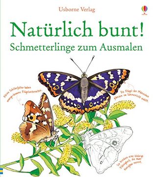 portada Natürlich Bunt! Schmetterlinge zum Ausmalen (en Alemán)