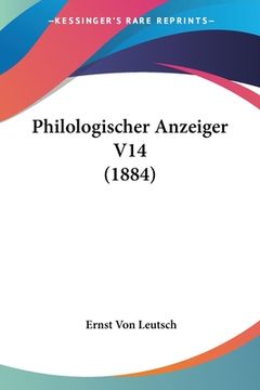 portada Philologischer Anzeiger V14 (1884) (in German)