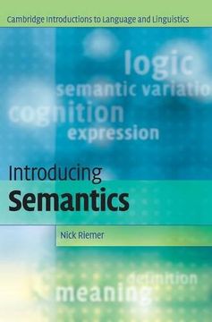 portada Introducing Semantics (Cambridge Introductions to Language and Linguistics) (in English)