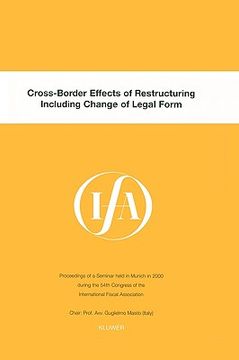 portada ifa: cross-border effects of restructuring including change of legal form