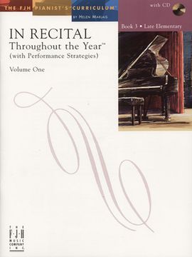 portada In Recital(r) Throughout the Year, Vol 1 Bk 3: With Performance Strategies (en Inglés)