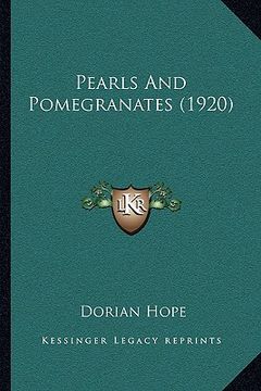 portada pearls and pomegranates (1920) (in English)