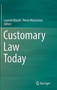 portada Customary law Today (en Inglés)