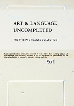 portada Art & Language Uncompleted: The Philippe Méaille Collection (en Inglés)