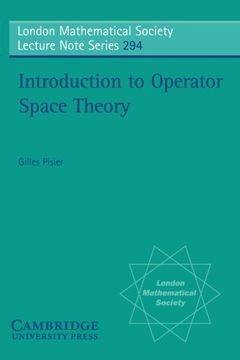 portada Introduction to Operator Space Theory Paperback (London Mathematical Society Lecture Note Series) (en Inglés)