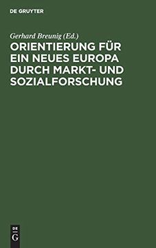 portada Orientierung für ein Neues Europa Durch Markt- und Sozialforschung (en Alemán)
