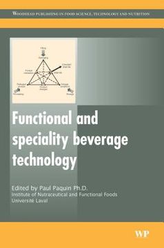 portada Functional and Speciality Beverage Technology (en Inglés)