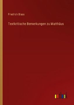 portada Textkritische Bemerkungen zu Matthäus (in German)