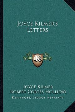 portada joyce kilmer's letters (in English)