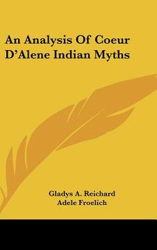 portada an analysis of coeur d'alene indian myths (en Inglés)