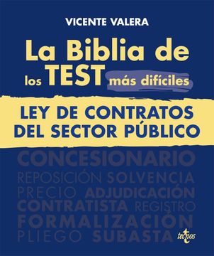 portada La Biblia de los Test mas Dificiles de la ley de Contratos del Sector Publico