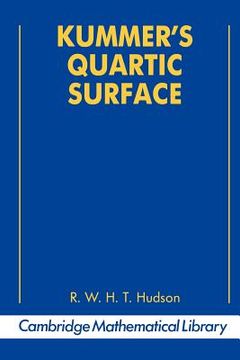 portada Kummer's Quartic Surface Paperback (Cambridge Mathematical Library) (in English)