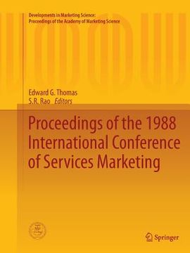 portada Proceedings of the 1988 International Conference of Services Marketing (in English)