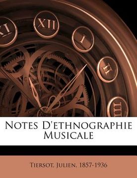 portada Notes d'ethnographie musicale (en Francés)