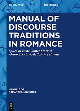 portada Manual of Discourse Traditions in Romance (en Inglés)