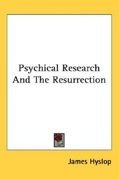 portada psychical research and the resurrection