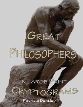 portada Great Philosophers in Large Print Cryptograms (en Inglés)