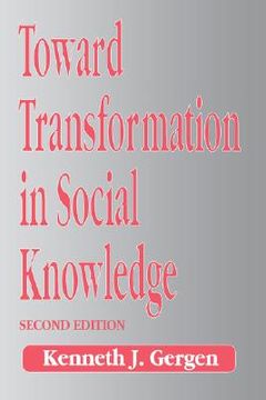 portada toward transformation in social knowledge (in English)