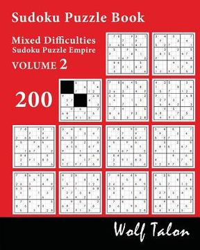 portada Sudoku Puzzle Book Mixed Difficulties - 200 Puzzles (en Inglés)