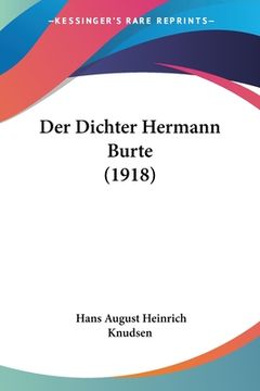 portada Der Dichter Hermann Burte (1918) (en Alemán)