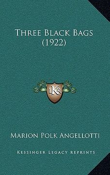portada three black bags (1922) (en Inglés)