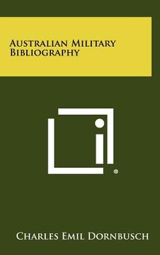 portada australian military bibliography (en Inglés)