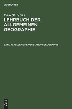 portada Allgemeine Vegetationsgeographie (en Alemán)