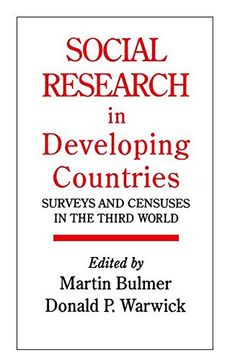 portada Social Research in Developing Countries: Surveys and Censuses in the Third World (en Inglés)