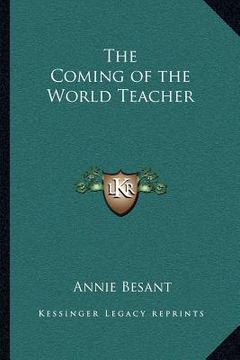 portada the coming of the world teacher (in English)