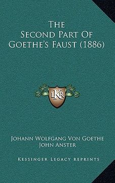 portada the second part of goethe's faust (1886)