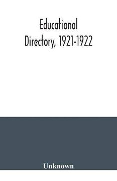portada Educational Directory, 1921-1922 (en Inglés)
