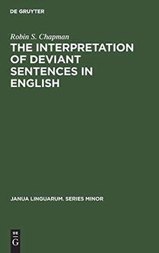 portada The Interpretation of Deviant Sentences in English (Janua Linguarum. Series Minor) (in English)