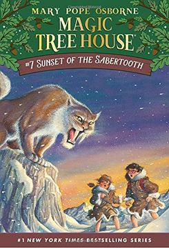 portada Sunset of the Sabertooth (Magic Tree House) (en Inglés)