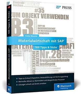 portada Materialwirtschaft mit sap - 100 Tipps & Tricks: Die Besten Tipps für Einkauf, Disposition, Bestandsführung und Rechnungsprüfung mit sap mm (Sap Press) (in German)