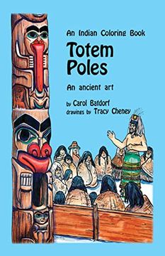 portada Totem Poles an Indian Coloring Book: An Ancient art (Hancock House Coloring Book Series) (en Inglés)