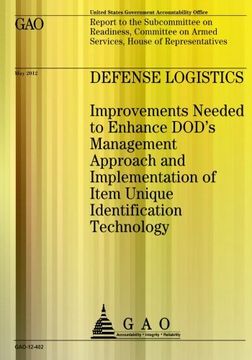 portada Defense Logistics: Improvements Needed to Enhance DOD's Management Approach and