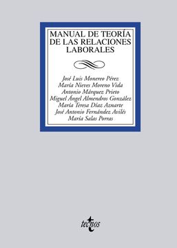portada Manual de Teoría de las Relaciones Laborales (Derecho - Biblioteca Universitaria de Editorial Tecnos)
