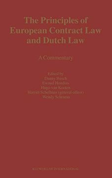 portada The Principles of European Contract law and Dutch Law: A Commentary (Perspectives on Company Law) (in English)