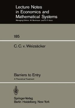 portada barriers to entry: a theoretical treatment (in English)