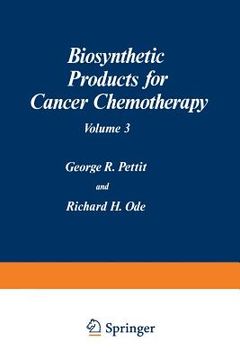 portada Biosynthetic Products for Cancer Chemotherapy: Volume 3 (en Inglés)