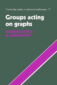 portada Groups Acting on Graphs Paperback (Cambridge Studies in Advanced Mathematics) 