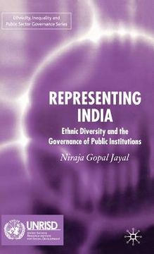 portada representing india: ethnic diversity and the governance of public institutions (en Inglés)