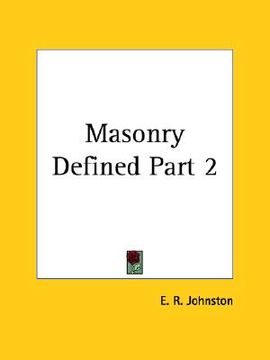 portada masonry defined part 2 (en Inglés)