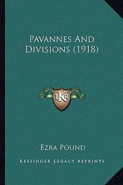 portada pavannes and divisions (1918)